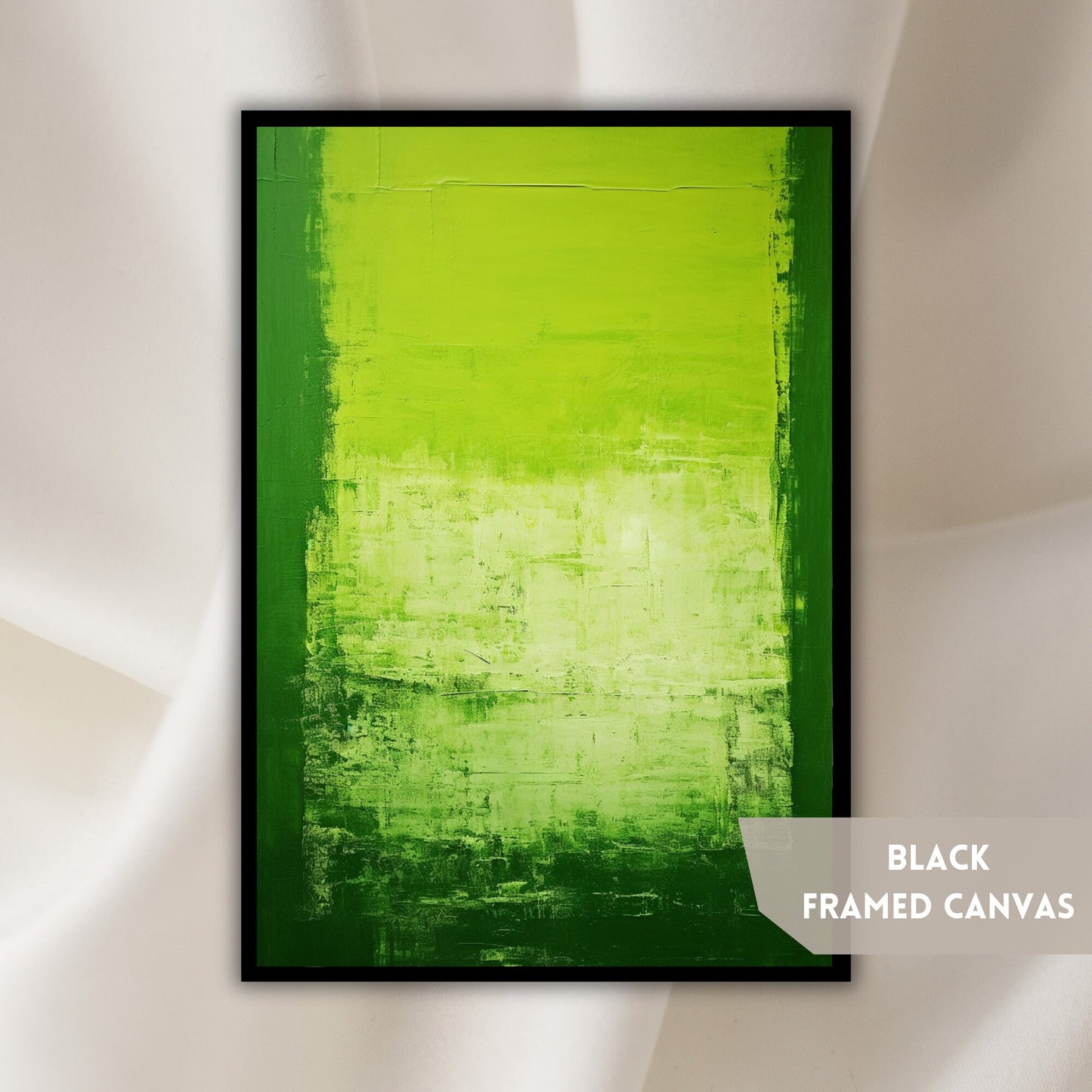 Abstract Green Canvas Art, Mark Rothko Style Artwork, Abstract Oil Painting, Modern Wall Art, Contemporary Wall Decor, Thoughtful Gift
