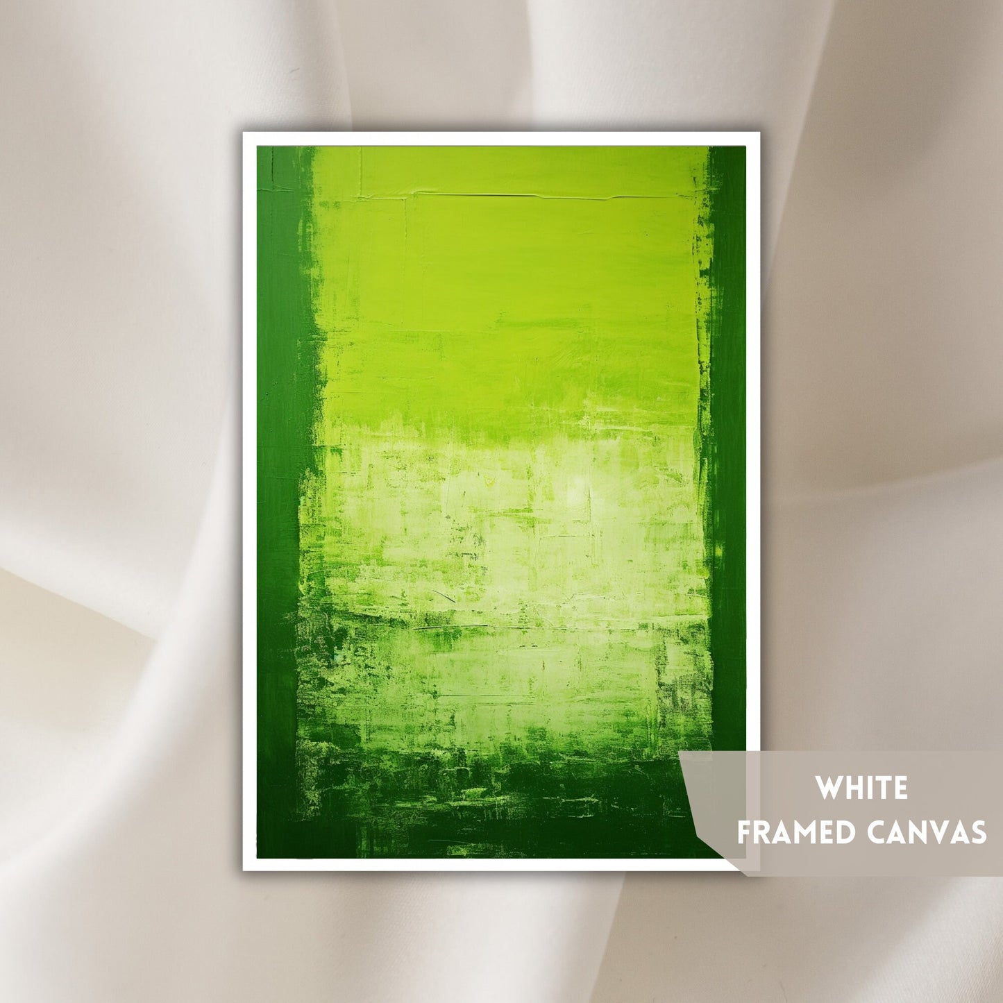 Abstract Green Canvas Art, Mark Rothko Style Artwork, Abstract Oil Painting, Modern Wall Art, Contemporary Wall Decor, Thoughtful Gift