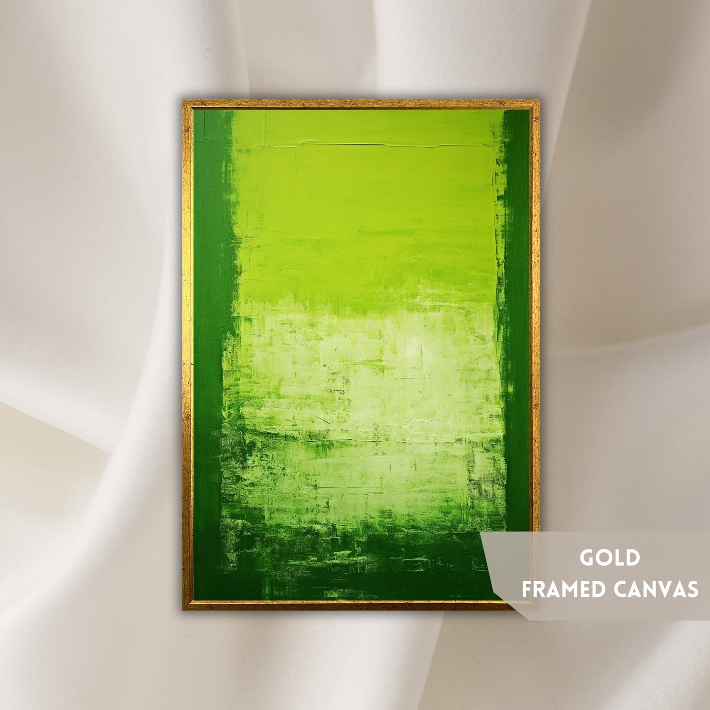 Abstract Green Canvas Art, Mark Rothko Style Artwork, Abstract Oil Painting, Modern Wall Art, Contemporary Wall Decor, Thoughtful Gift