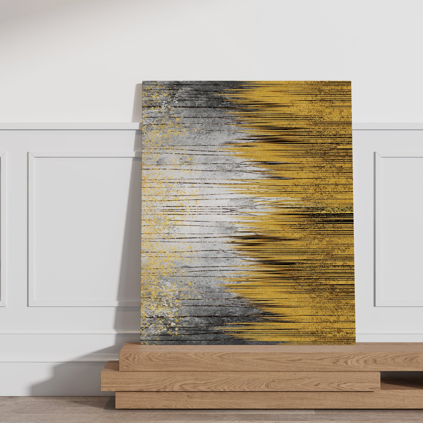 Abstract Gold Canvas, Gold Canvas, Abstract Art, Living Room, Wall Decor