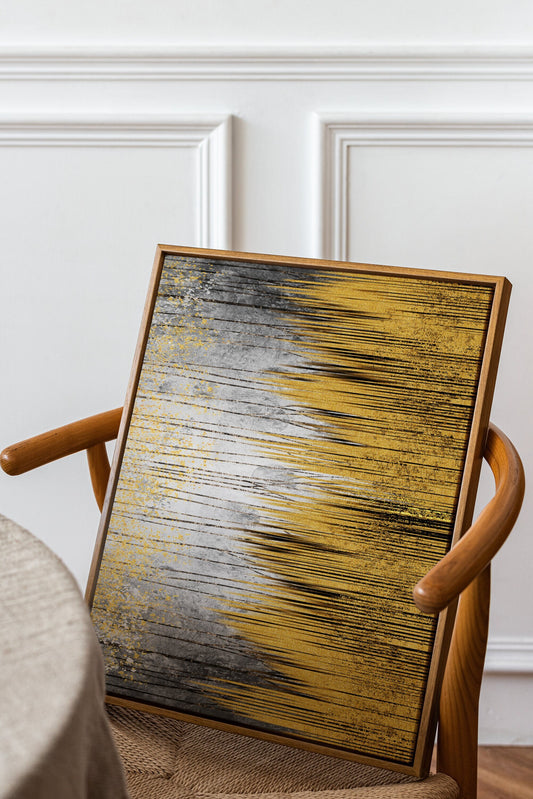 Abstract Gold Canvas, Gold Canvas, Abstract Art, Living Room, Wall Decor