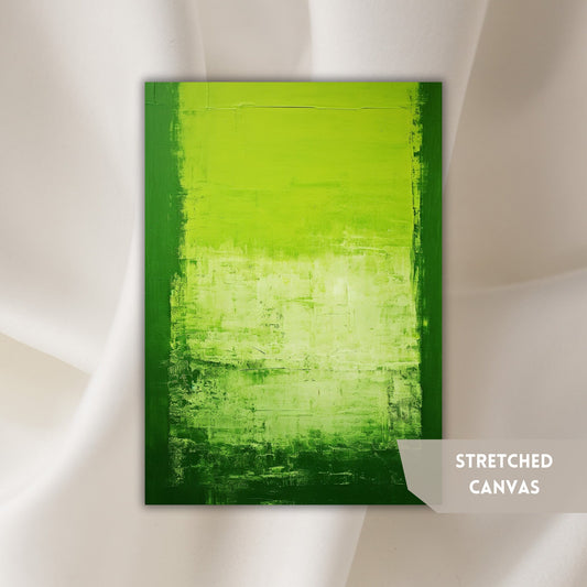 Abstract Green Canvas Art, Mark Rothko Style Artwork, Abstract Oil Painting, Modern Wall Art, Contemporary Wall Decor, Thoughtful Gift